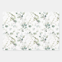 Bridal shower wrapping paper sheets | Zazzle