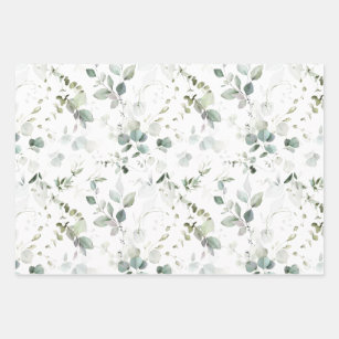 Personalized Green Bridal Shower Wrapping Paper, Zazzle