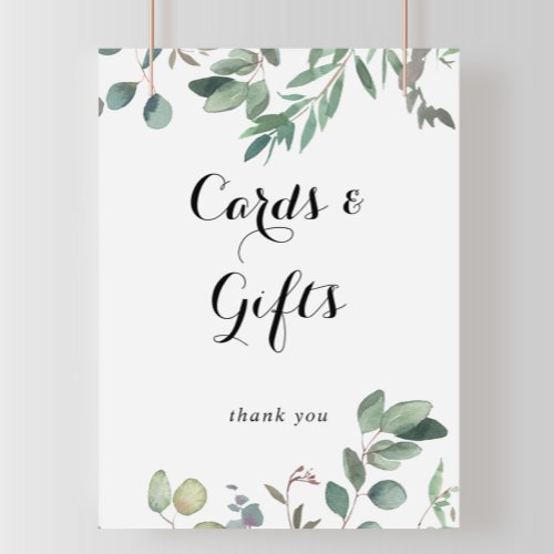 Eucalyptus Foliage Delight Cards and Gifts Sign