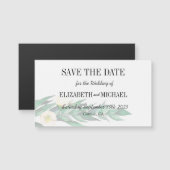 Eucalyptus Foliage Elegant Wedding Save the Date (Front/Back)
