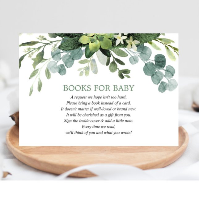 Eucalyptus foliage greenery book request enclosure (Creator Uploaded)