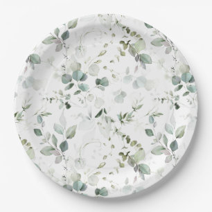 Eucalyptus Foliage Paper Plates