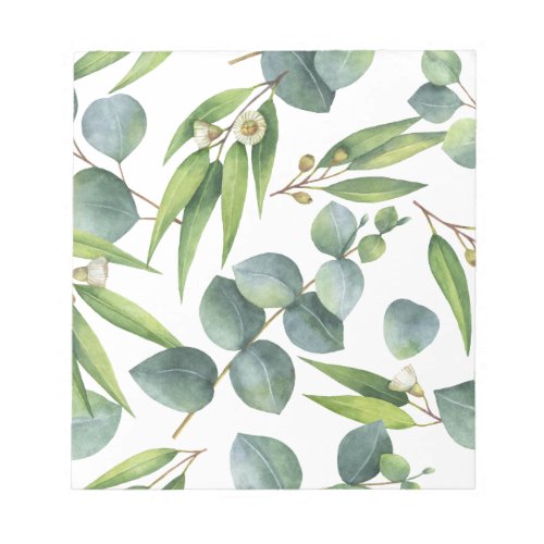 Eucalyptus Foliage Pattern Notepad