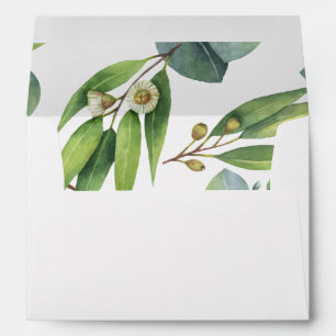 Eucalyptus Foliage Personalized Return Address Envelope