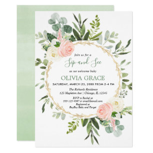 Sip And See Invitations Zazzle