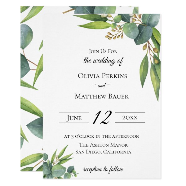 256032895164656065 Eucalyptus Foliage Wedding Invitation