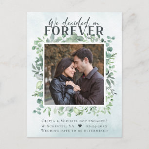 Eucalyptus Forever Photo Engagement Postcard