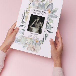 Eucalyptus Frame Memorial Order Of Service Program