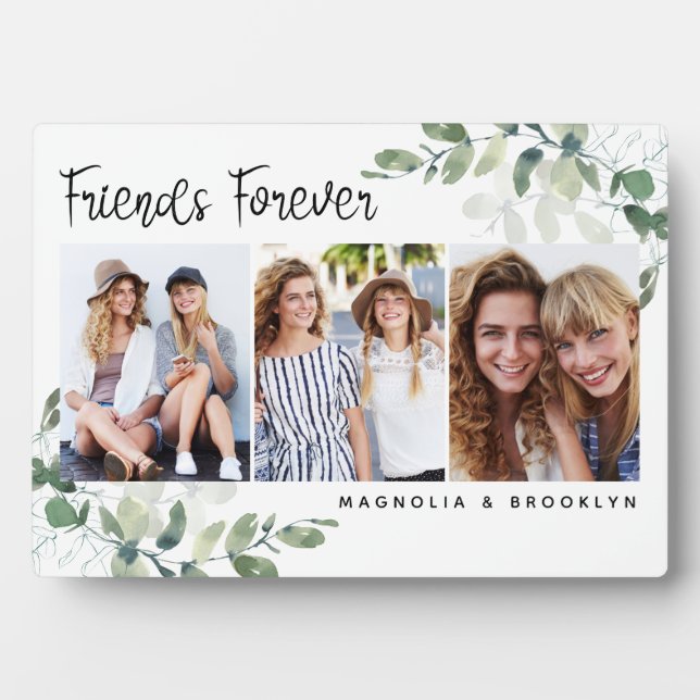 Eucalyptus Friends Forever Photos Plaque (Front)