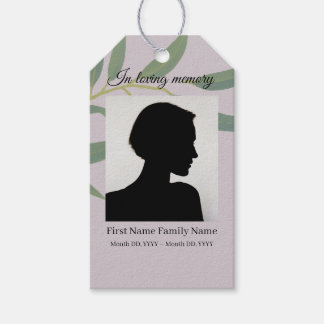 Eucalyptus funeral ribbon labels