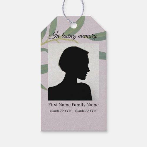 Eucalyptus funeral ribbon labels