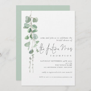 Eucalyptus Future Mrs Bridal Shower Invitation
