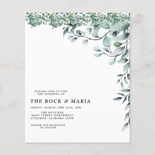Eucalyptus generery wedding (Front)