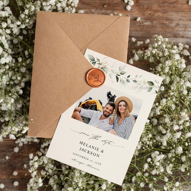 Eucalyptus Glow Photo Save the Date 2 (Creator Uploaded)