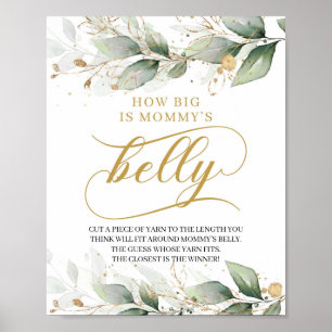 Eucalyptus gold boho how big is mommy's belly sign