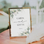 Eucalyptus Gold Cards and Gifts Sign<br><div class="desc">Eucalyptus Gold Cards and Gifts Sign. This stylish & elegant Bridal Shower Invitation features gorgeous hand-painted watercolor Eucalyptus Gold. Find matching items in the Watercolor Eucalyptus Gold Floral Greenery.</div>