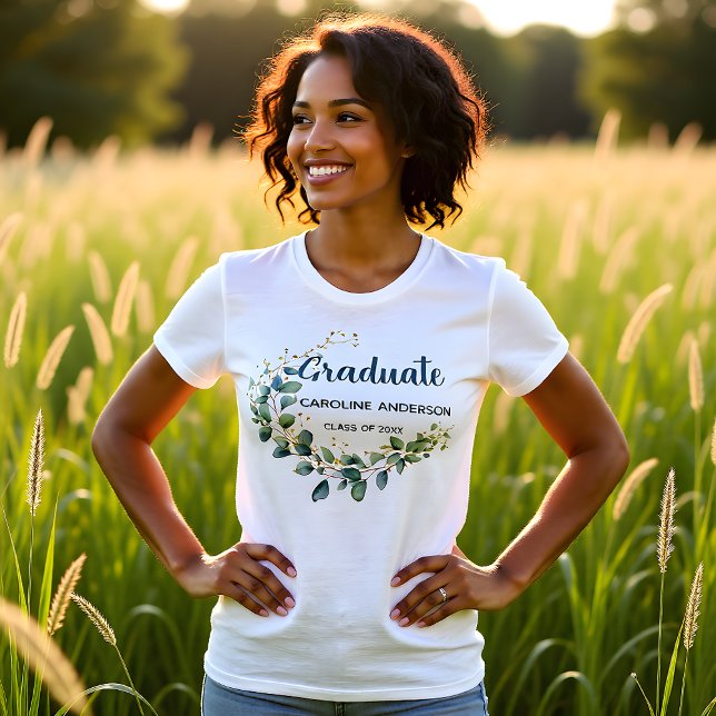 Eucalyptus Gold Celebrate Graduate T-Shirt (Creator Uploaded)