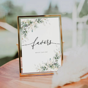 Eucalyptus Gold Favors Sign