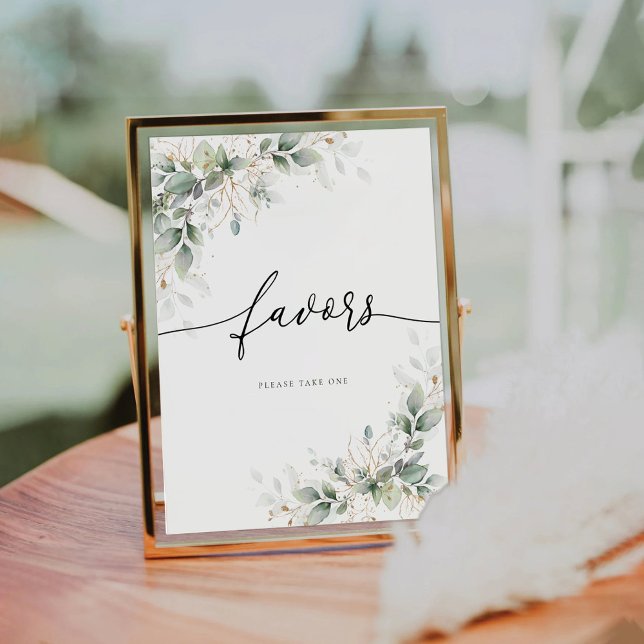 Eucalyptus Gold Favors Sign (Creator Uploaded)