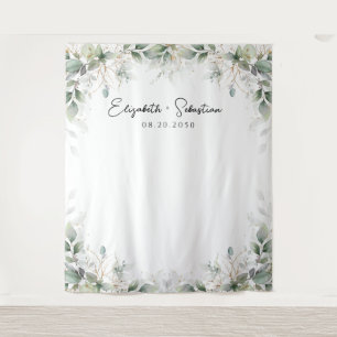 Eucalyptus Gold Floral Greenery Wedding Backdrops