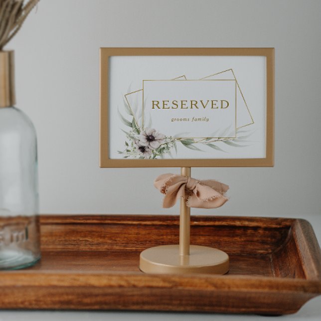 Eucalyptus Gold Geometric Reserved Sign (Creator Uploaded)