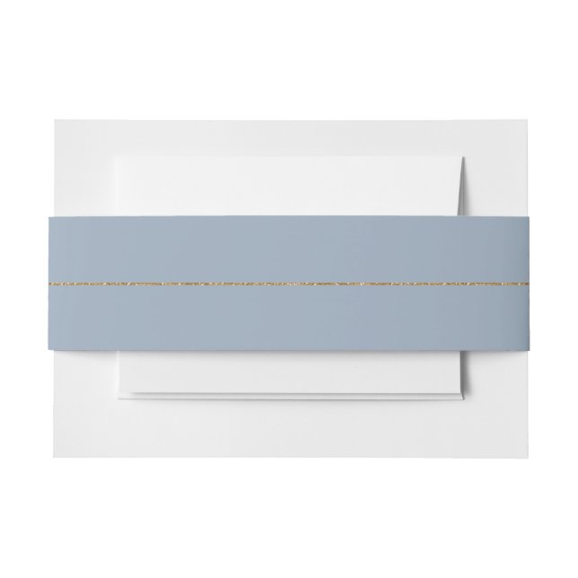 Eucalyptus Gold Glitter Code 01 - style a Invitation Belly Band (Front Example)