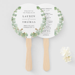 Eucalyptus Gold Glitter Fan Program