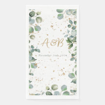 Eucalyptus Gold Glitter - Green