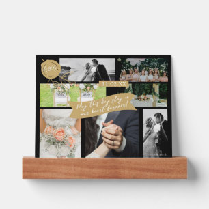 Eucalyptus Gold Glitter - Green Wedding Picture Ledge