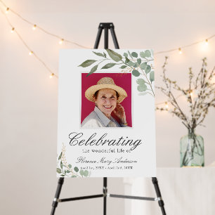 Eucalyptus Gold Memorial Funeral Foam Board