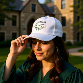 Eucalyptus Gold Modern Graduate Hat