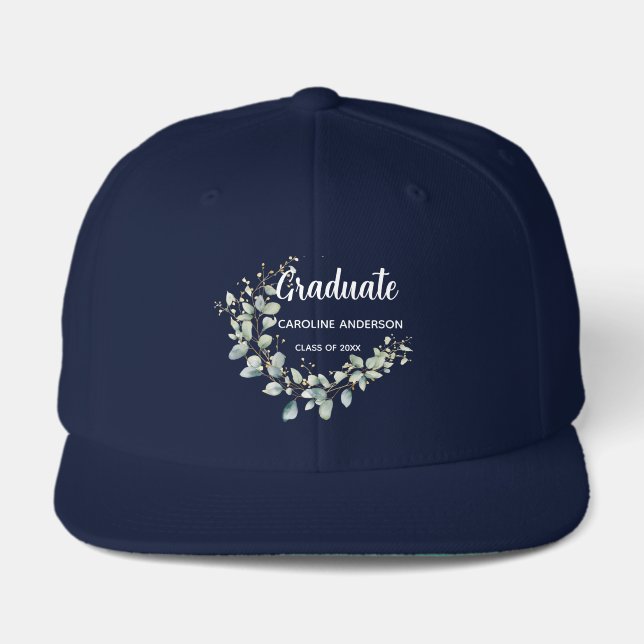 Eucalyptus Gold Modern Graduate Visor (Front)