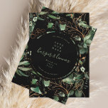 Eucalyptus Golden Boho Elegant Onyx Pampas Black Save The Date<br><div class="desc">Eucalyptus Golden Boho Elegant Onyx Pampas Black Save The Date</div>