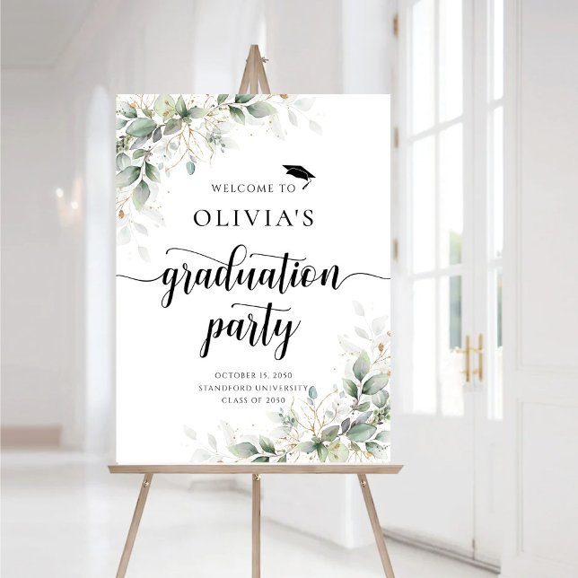 Eucalyptus Graduation Party Foam Boards (Creator Uploaded)
