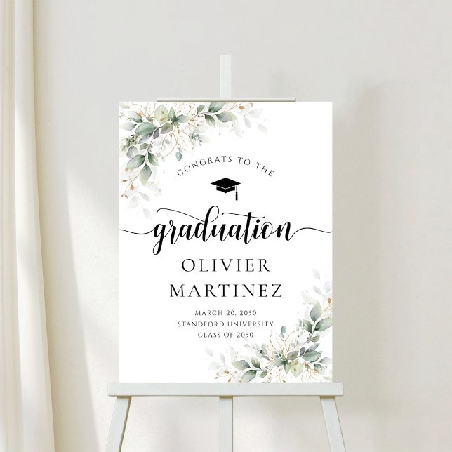 Eucalyptus Graduation Party Foam Boards (Creator Uploaded)