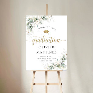 Eucalyptus Graduation Party Foam Boards