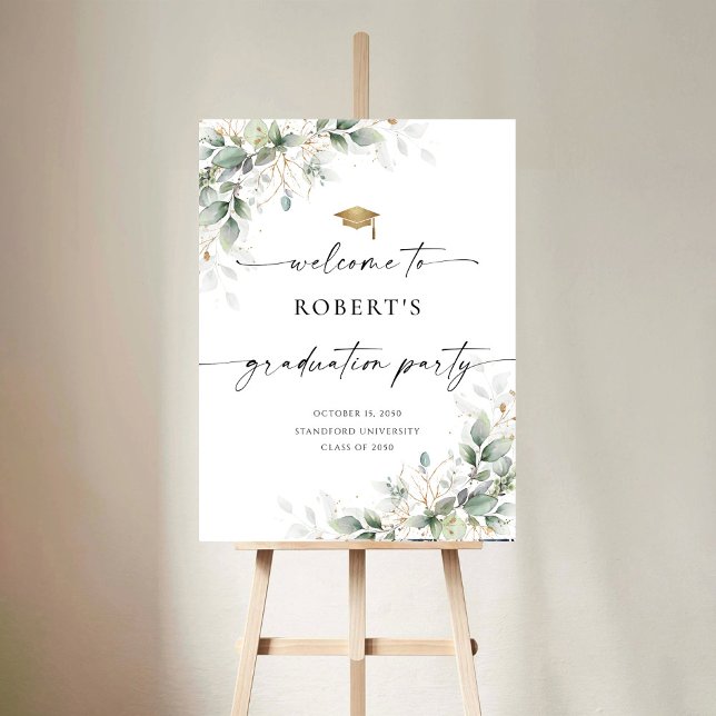 Eucalyptus Graduation Party Foam Boards (Creator Uploaded)