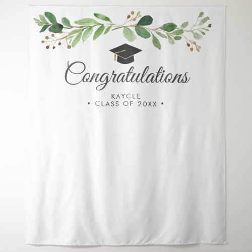 Eucalyptus Graduation Photo Backdrop _ Photo Prop