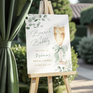 Eucalyptus Green Bridal Shower Welcome Sign