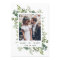 Eucalyptus Green Foliage Save the Date Photo Card