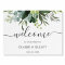 Eucalyptus Green Foliage Wedding Welcome