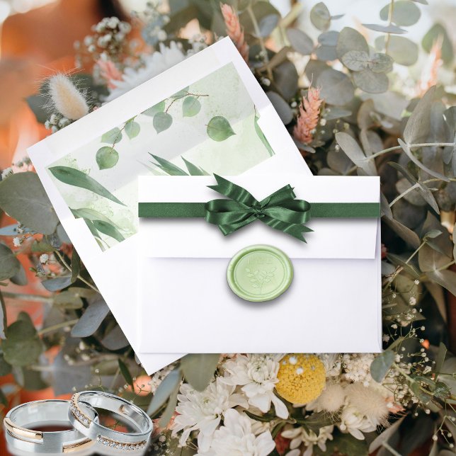 Eucalyptus  Green Gold Foliage  Envelope Liner (Creator Uploaded)