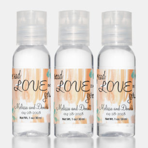 Eucalyptus Green Peach Spread Love Not Germs Hand Sanitizer