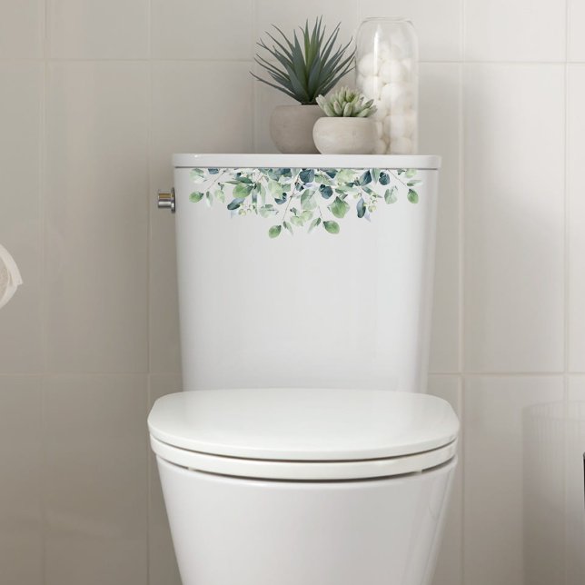 Eucalyptus Green Plant Toilet Decoration Decal (Creator Uploaded)