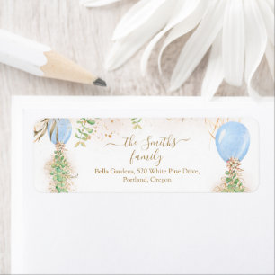 Eucalyptus Greenery Baby Shower Return Address Label