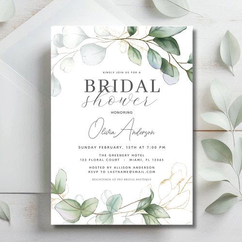 Eucalyptus Greenery Boho Rustic Bridal Shower