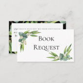 Eucalyptus Greenery Book Request Card (Front/Back)