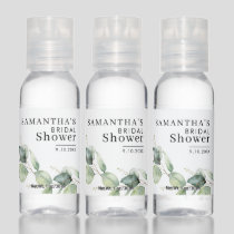 Eucalyptus Greenery Botanical Bridal Shower Hand Sanitizer
