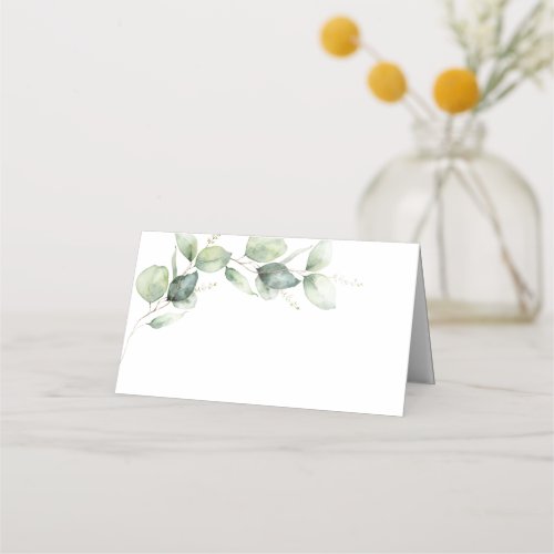 Eucalyptus Greenery Botanical Wedding Place Card