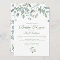Midnight Botanica Bridal Shower Invitation